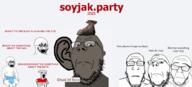 angry baby boot boot_(user) brain brown_skin clothes crying diaper double_chin ear future glasses leaf name_tag neutral sad shoe soyjak_party subvariant:neutralplier tinted_glasses trubble variant:cryboy_soyjak variant:feraljak variant:gapejak variant:markiplier_soyjak // 2500x1136 // 680.4KB