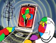 5g cell david_dees ear flip_phone hand holding_object holding_phone loading open_mouth phone soyjak subvariant:fanta_rat subvariant:wholesome_soyjak text trend:colorjak variant:fantajak variant:gapejak // 857x654 // 805.8KB