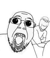 happy looking_at_you oh_my_god_she_is_so_attractive screaming sisa subvariant:wholesome_soyjak variant:bernd variant:gapejak // 443x508 // 44.3KB