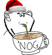 christmas ear eggnog impdrink impish_ears impish_soyjak sipping variant:impish_soyak_ears // 643x680 // 185.9KB