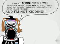 b0tster booger english_text eyes faggot flag flag:transgender_pride_flag mucus open_mouth red stubble troon truthnuke variant:a24_slowburn_soyjak video_game // 1242x912 // 406.5KB