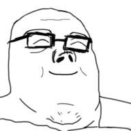 closed_mouth glasses smile soyjak variant:tony_soprano_soyjak // 500x500 // 40.7KB