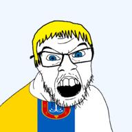 anchor blue_eyes clothes country flag flag:odesa_oblast glasses hair mustache oblast odesa_oblast open_mouth plant soyjak stubble teeth transparent transparent_background ukraine variant:feraljak wheat yellow_hair // 1500x1500 // 77.4KB