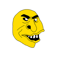 angry big_lips big_nose black_sclera open_mouth pacman soyjak teeth transparent_background variant:peruvianmutt video_game yellow_skin // 768x768 // 28.8KB