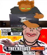 american_flag amerimutt angry army camo computer froot froot_(user) frootist_new_order imgflip.com mcdonalds obsession punch subvariant:impish_amerimutt trend:colorjak united_states variant:impish_soyak_ears // 680x796 // 492.6KB