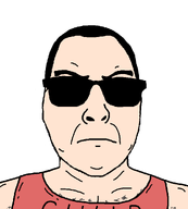 buff drawn drawn_background gigachud glasses hairline roids skin soyjak steroids sunglasses tanktop uncjak variant:uncjak white_background // 900x1000 // 33.7KB