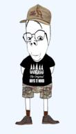 camouflage cargo_shorts clothes glasses hat kkk shoe shorts sock subvariant:rand subvariant:wholesome_soyjak variant:gapejak wild_turkey // 1230x2156 // 859.9KB