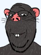 animal buck_teeth ear glasses grey_skin rat rodent smile snout soyjak stubble subvariant:wholesome_soyjak variant:gapejak whisker // 600x800 // 33.2KB