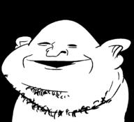 black_background ear redraw smile soyjak stubble variant:impish_soyak_ears // 796x727 // 14.5KB