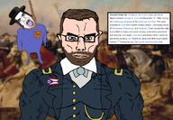 ack arm blue_eyes buff civil_war closed_mouth clothes flag:ohio glasses hair hanging jews judaism jude kike ohio president rabbi rope soyjak subvariant:chudjak_front subvariant:muscular_chud template tshirt ulysses_s_grant united_states variant:chudjak vein war wikipedia // 1452x1004 // 939.7KB