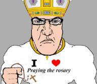catholic catholicism christianity holding_object i_love pope pray praying punisher_facer rosary subvariant:science_lover variant:markiplier_soyjak // 1059x929 // 180.5KB