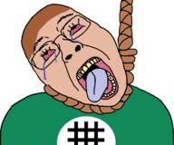 arkeal bloodshot_eyes brown_hair crying flag haging hanging iron_guard native_american open_mouth pedophile romania rope soyjak suicide tongue variant:bernd // 686x572 // 59.1KB