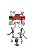 animated cap closed_mouth clothes coke drinking drinking_helmet drinking_straw ear glasses hand hat holding_object minecraft nate nate_higgers shaking sign soyjak sproke stretched_chin stubble text variant:markiplier_soyjak // 829x1200 // 1.2MB
