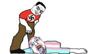 ack bloodshot_eyes brown_pants carl_johnson crying flag:transgender_pride_flag frank_tenpenny glasses grand_theft_auto grand_theft_auto:_san_andreas hair nazi_germany nazism open_mouth purple_hair smile smug soyjak stubble template tongue tranny transgender_flag troon variant:bernd variant:chudjak // 1920x1080 // 171.7KB