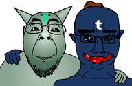 2soyjaks chud_troon_alliance deviantart faggots fella hair horn lips logo mascot pooner raped_the_internet_award series:trios_&_duos shading tumblr variant:bernd variant:chudjak // 834x541 // 83.7KB
