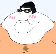 angry avengers beanie blue_eyes blush double_chin eyelashes fat female glasses morbidly_obese necklace obese subvariant:endmutt subvariant:morbidmutt tranny_artstyle variant:meximutt variant:soytan // 999x955 // 17.5KB