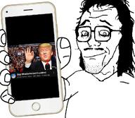 mullet mustache pupils showing_phone smirk subvariant:sleazejak trvmp upper_body variant:mulletjak // 1024x893 // 398.2KB