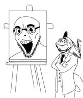 art cobson_face cobsontalks collection gallery gator i_want_hug_that_gator meta:namefags painting pterosaur snoot_game soyjak sweden swedish_win traced trent_iadakan variant:impish_soyak_ears // 788x929 // 22.9KB