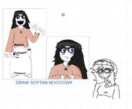 clothes glasses hair oekaki soy soylent soylent_(cacao) variant:soytan whiteboard // 492x408 // 71.6KB
