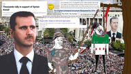 ack arm article bashar_alassad camo camoflauge crying eyes flag:free_syrian_army flag:syria free_syrian_army glasses hang hanged hanging irl_background leader military military_hat military_uniform mouth_open news portrait president red_eyes smile subvariant:wholesome_soyjak sun syria syrian syrian_arab_republic syrian_civil_war syrian_rebels variant:bernd variant:chudjak variant:gapejak // 1920x1080 // 618.1KB