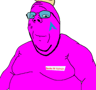 admin arch_linux closed_mouth fat glasses magenta_skin obese quote quote_(user) series:fusionjaks smile stubble subvariant:branigger subvariant:wholesome_soyjak template tinted_glasses variant:brandon variant:gapejak // 1824x1724 // 285.7KB