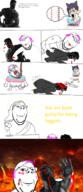 blood bloodshot_eyes clothes comic crying flag gigachad glasses god hair hanging hell multiple_soyjaks mustache nsfw open_mouth purple_hair rope sex smile soyjak stretched_mouth stubble subvariant:wholesome_soyjak text tongue tranny variant:bernd variant:gapejak variant:soyak white_skin yellow_teeth // 1000x2312 // 1.2MB