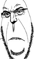 biting_lip distorted glasses punisher_face soyjak stubble subvariant:hornyson variant:cobson // 358x611 // 75.1KB