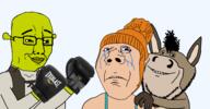 3soyjaks abuse animal arm beating big_nose blood boxing boxing_glove bruise chudjak_vs_annabelle crying despicable_me domestic_violence donkey eyelashes female fight frown glasses green_skin hair hand looking_at_you lucy_wilde ogre sad shrek smile soyjak subvariant:annabelle subvariant:wholesome_soyjak tear transparent_background variant:chudjak variant:gapejak variant:impish_soyak_ears woman // 1920x1000 // 396.8KB