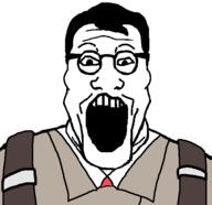 medic red_team team_fortress_2 variant:markiplier_soyjak // 586x568 // 9.8KB