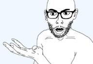 gem glasses hand holding_object soyjak stubble variant:slinkyjak // 849x582 // 12.6KB