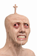 bloodshot_eyes brainlet christian_cross crying gritting_teeth meta:ai_generated meta:op_took_a_selfie_of_xerself nas:wojak op_is_a_nigger