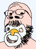 baby pacifier redraw small_eyes stubble variant:gapejak white_skin // 600x800 // 21.8KB