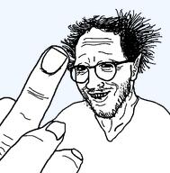 glasses hair middle_finger moustache smile soyjak stubble template transparent_background variant:thunderf00t // 529x538 // 14.1KB