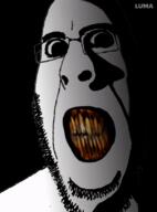 ai_generated animated bald dark glasses horror looking_at_you luma stubble subvariant:hornyson variant:cobson you_were_one_i_ker // 600x811 // 18.3MB