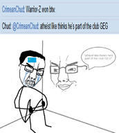 2soyjaks Astrofene_(namefag) CrimeanChud_(namefag) ack bloodshot_eyes chud clenched_teeth closed_eyes closed_mouth corner cradling crimean_tatar crying delusional distorted face fetal_position flag:crimean_tatar full_body glasses hair he him insane lips mustache open_mouth smug soybooru soybooru_comment soyjak speech_bubble stickman stubble template tongue variant:bernd variant:chudjak wall yellow_teeth // 707x787 // 175.2KB