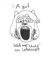 arrow ear furry glasses hair open_mouth stubble text variant:markiplier_soyjak // 1080x1160 // 303.9KB