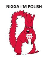 angry animal arm brown_eyes country ear flag full_body glasses hand herb_polski leg open_mouth poland red_skin soyjak subvariant:feralsquirrel tail trend:squirreljakking variant:feraljak // 803x979 // 170.8KB