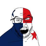 angry country flag glasses jacksepticeye looking_at_you mustache open_mouth panama soyjak stubble teeth variant:feraljak youtube // 1500x1500 // 26.8KB