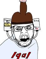 4chan angry bbc clothes crazed cum drinking drinking_helmet ear flag glasses hat helmet meta:pornographic_content nigger nsfw open_mouth penis qa_(4chan) soyjak star stubble text united_states variant:feraljak // 1400x1811 // 512.2KB