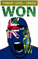 ahegao anchor armor country emerald flag flag:pitcairn gem glasses green green_eyes hair looking_up open_mouth pitcairn schlog_color_event soyjak soyjak_blog stubble teeth text threat_level_green united_kingdom variant:cobson won // 721x1115 // 222.7KB