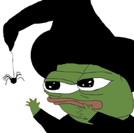 amphibian animal bug closed_mouth clothes frog green_skin hand hat lips nas nas:pepe pepe pepe_the_frog spider subnas:apu transparent_background witch witch_hat // 828x824 // 191.7KB