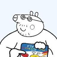 bald coloring_book daddy_pig fact glasses holding_object meta:nas not_a_FUCKING_SOYJAK peppa_pig pig pointing stubble variant:daddy_pig variant:unknown // 255x255 // 24.4KB