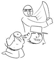 asian clothes female glasses hair hat protokleki sketch soyjak squint subvariant:female_cobson tranny_artstyle variant:cobson variant:unknown // 746x802 // 132.3KB