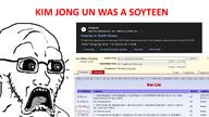 archive_today artist:conservativewaluigi ban beard fake glasses kim_jong_un north_korea open_mouth red_text screenshot shocked soyjak subvariant:doctos surprised text trend:doctos variant:soyak wikipedia // 1280x720 // 325.5KB