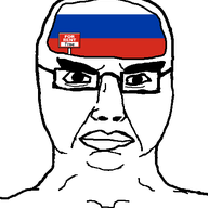 angry animated country flag glasses rent_free russia side_profile sign soyjak spin subvariant:chudjak_front text variant:chudjak // 466x554 // 73.7KB