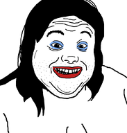 hair happy long_hair looking_at_you makeup open_mouth red_lips smile soyjak stubble subvariant:alicia2 teeth template tranny transparent_background variant:alicia white_skin // 808x849 // 19.0KB