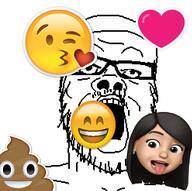 animoji emoticon glasses heart kiss poop smiley_face stubble variant:a24_slowburn_soyjak // 495x493 // 107.2KB