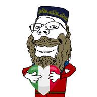 beard brown_beard brown_mustache clothes flag:italy giuseppe_garibaldi glasses hat holding_heart italy mustache subvariant:wholesome_soyjak variant:gapejak // 640x640 // 70.6KB