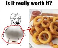 arm food full_body glasses hand leg meme objectsoy onion open_mouth ring soyjak stubble text variant:soyak vegetable // 1080x889 // 576.0KB