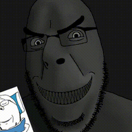 2soyjaks animation bed big_eyebrows closed_eyes closed_mouth creepy evil glasses grin large_eyebrows ominous sleeping smile subvariant:wholesome_soyjak variant:cobson variant:gapejak // 364x398 // 265.1KB